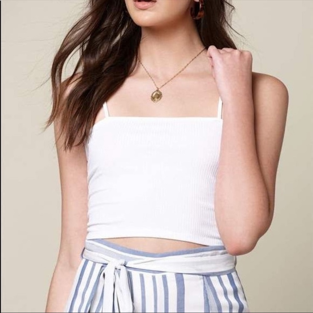 White Crop Tank
